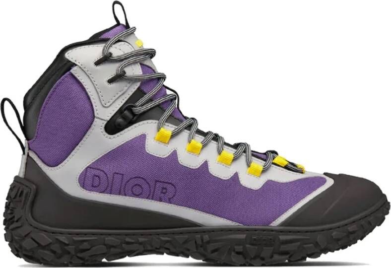 Dior Wandel enkellaarzen met rubberen zool Purple Heren