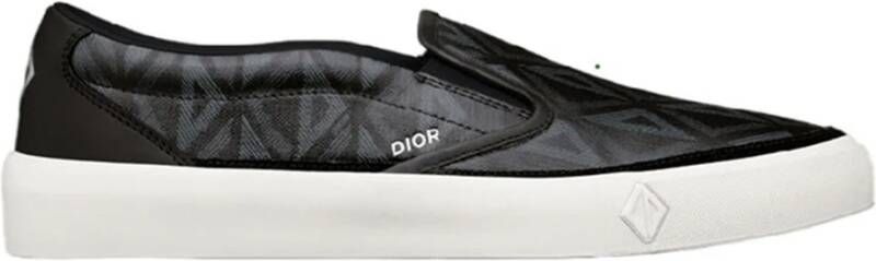 Dior Zwarte Canvas Sneakers Ss22 Black Heren