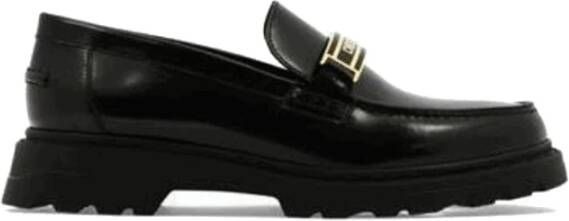 Dior Zwarte Leren Loafer Schoenen Ss22 Black Dames