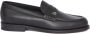 Dior Zwarte Leren Loafers Stijlvolle Herenschoenen Black Heren - Thumbnail 1