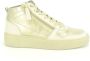 DL Sport Beige Goud Hoge Sneaker Beige Dames - Thumbnail 1