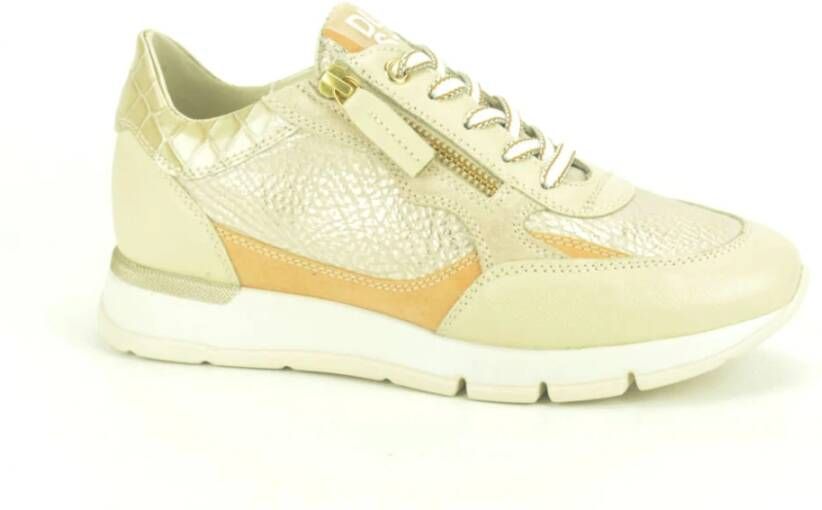 DL Sport Beige Goud Oranje Loper Tapijt Beige Dames