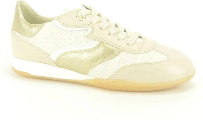 DL Sport Beige Raffia Fijn Sneakers Beige Dames