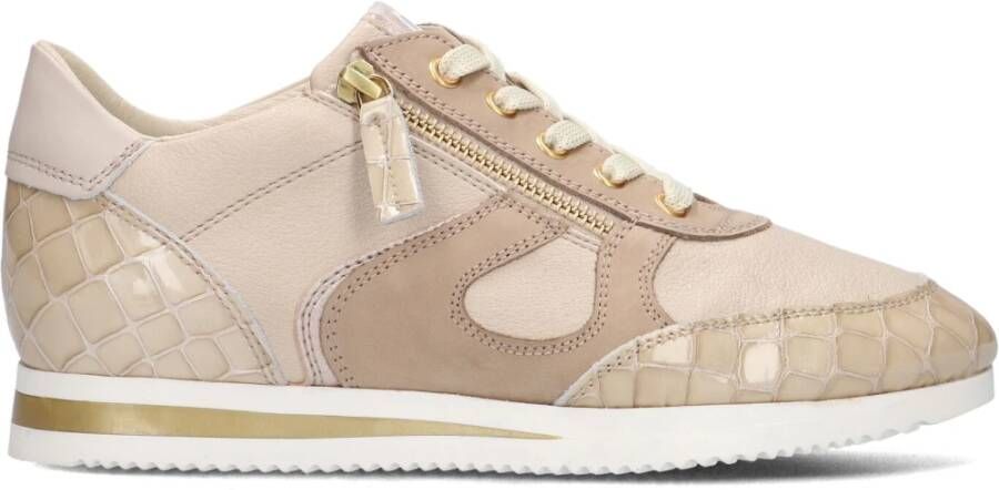 DL Sport Beige Slangenprint Lage Sneakers Multicolor Dames