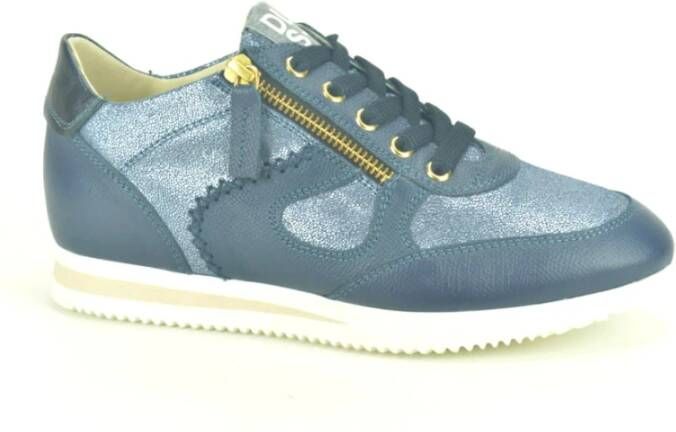 DL Sport Blauw Combi High-Top Sneakers Blue Dames