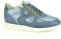 DL Sport Blauw Combi High-Top Sneakers Blue Dames - Thumbnail 1