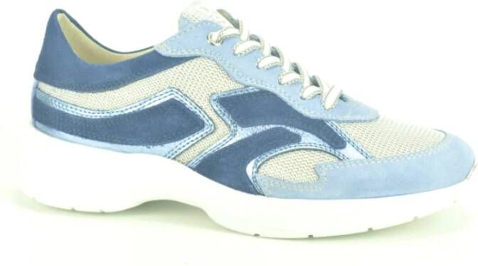 DL Sport Blauw Lycra Sneaker Blue Dames