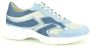 DL Sport Blauw Lycra Sneaker Blue Dames - Thumbnail 1