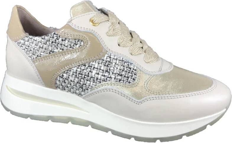 DL Sport Casual Sneaker Schoenen Beige Dames