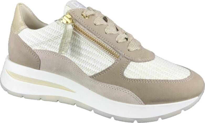 DL Sport Casual Sneaker Schoenen Beige Dames