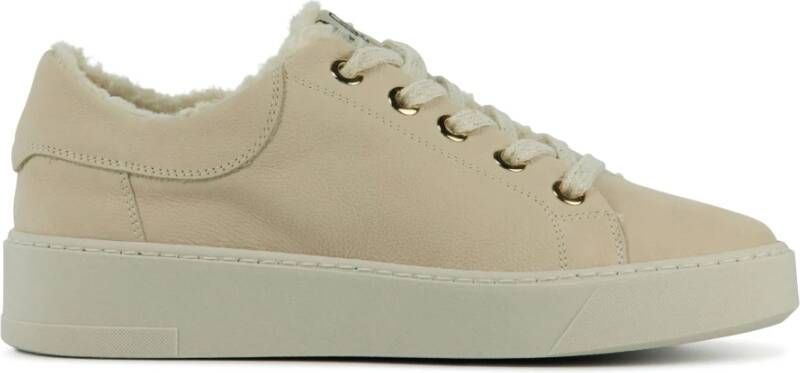 DL Sport Sneakers Dames Lage sneakers Damesschoenen Nubuck 4500 Gebroken wit