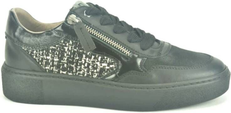 DL Sport Zwart Tweed Sneaker Black Dames