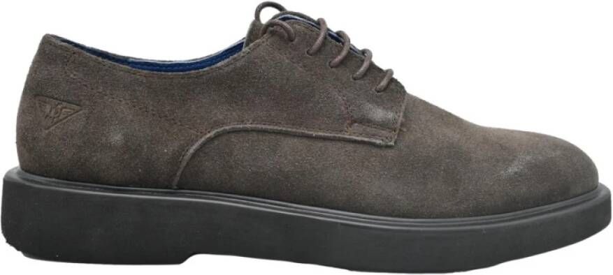 Docksteps Lage Suède Schoenen Donkerbruin Brown Heren