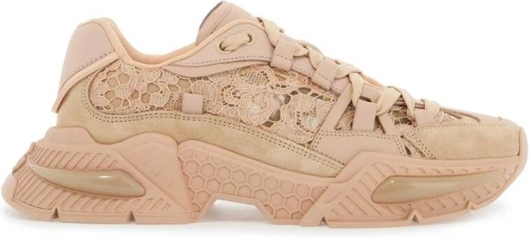 Dolce & Gabbana Airmaster Lace Sneakers Pink Dames