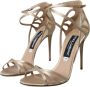 Dolce & Gabbana Gouden Satijnen Stiletto Sandalen Yellow Dames - Thumbnail 7