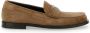 Dolce & Gabbana Beige Logo Loafers met Vierkante Neus Beige Heren - Thumbnail 1