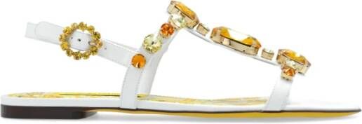 Dolce & Gabbana Versierde Sandalen in Lakleer Multicolor Dames