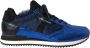 Dolce & Gabbana Blauw Zwart Kalfshaar Leren Sneakers Blue Heren - Thumbnail 1