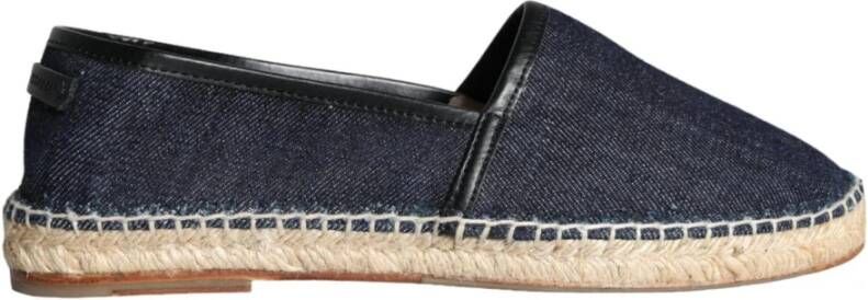 Dolce & Gabbana Blauwe Denim Espadrilles Schoenen Blue Heren