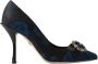 Dolce & Gabbana Blauwe kristalversierde hakken pumps schoenen Blue Dames - Thumbnail 5