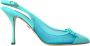 Dolce & Gabbana Turquoise Kitten Heel Slingback Pumps Blue Dames - Thumbnail 1