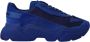 Dolce & Gabbana Blauwe Leren Sport Daymaster Sneakers Blue Heren - Thumbnail 1