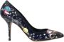 Dolce & Gabbana Blauwe Ruimte Robot Leren Hakken Pumps Schoenen Blue Dames - Thumbnail 12