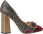 Dolce & Gabbana Multicolor Bloemen Jacquard Kristal Hakken Pumps Multicolor Dames - Thumbnail 1