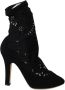 Dolce & Gabbana Bloemen Kant Cutout Pumps Laarzen Black Dames - Thumbnail 1