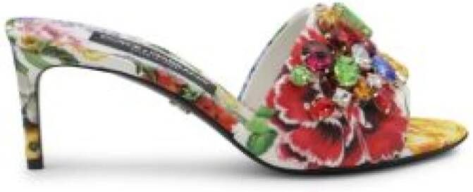 Dolce & Gabbana Bloemversierde sandalen Multicolor Dames