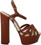 Dolce & Gabbana Bruine Damessandalen Maten 35.5 37.5 Us7 37 Us6.5 en 40 Brown Dames - Thumbnail 5