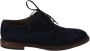 Dolce & Gabbana Blauwe Leren Marsala Derby Schoenen Blue Heren - Thumbnail 1