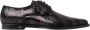 Dolce & Gabbana Zwarte Sequin Chevron Derby Schoenen Black Heren - Thumbnail 3