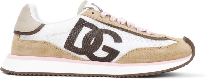 Dolce & Gabbana Cacao Witte Sneakers White Dames