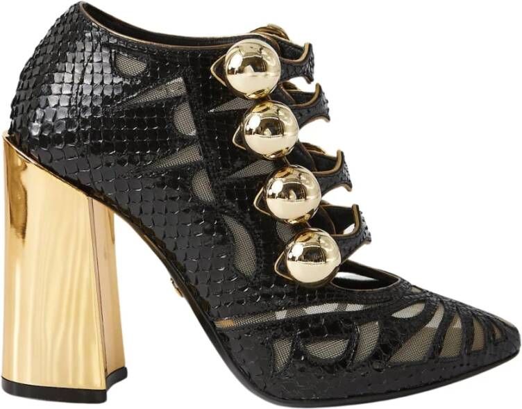 Dolce & Gabbana Dames Hakken Slangen Schoenen Black Dames