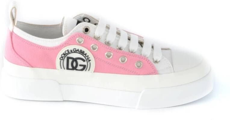 Dolce & Gabbana Dames Lage Sneakers Pink Dames