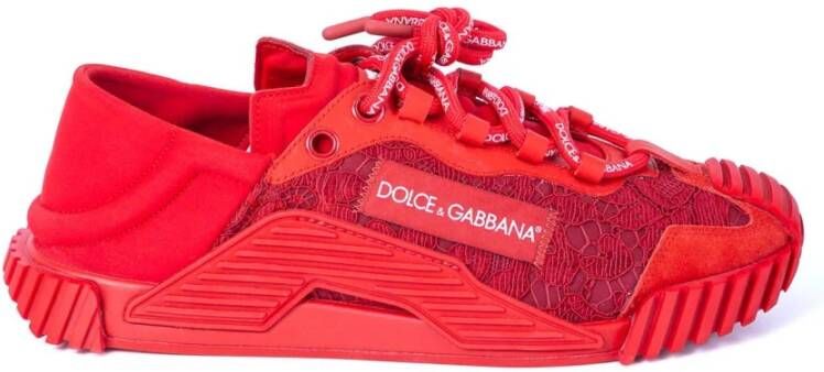Dolce & Gabbana Dames Veterschoenen Sneakers Red Dames