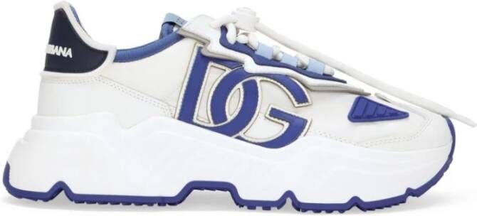 Dolce & Gabbana Daymaster Calf Nylon Blanco Azul White Dames