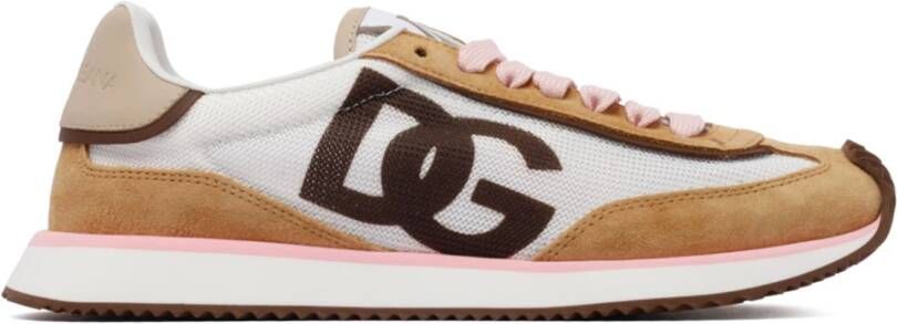 Dolce&Gabbana Sneakers Low Air Fastening Dg Logo On The Side in bruin