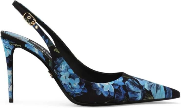 Dolce & Gabbana Elegant Slingback Pumps Blue Dames