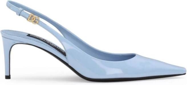 Dolce & Gabbana Elegant Slingback Pumps Blue Dames