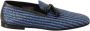 Dolce & Gabbana Blauwe geweven leren kwast loafers schoenen Blue Heren - Thumbnail 2