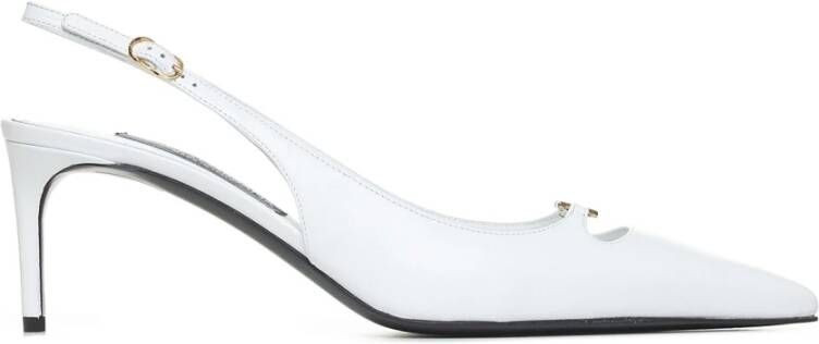 Dolce & Gabbana Elegante Hakken Sandalen White Dames