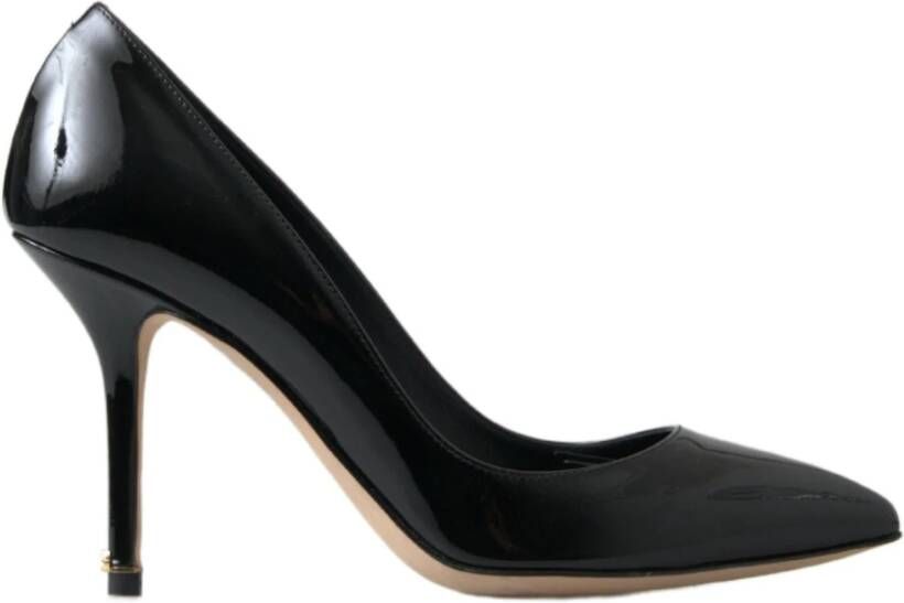 Dolce & Gabbana Elegante Lakleren Hakken Pumps Black Dames