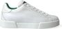 Dolce & Gabbana Elegante Portofino Leren Sneakers White Heren - Thumbnail 1