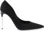 Dolce & Gabbana Elegante Zijde Blend Stiletto Hak Schoenen Black Dames - Thumbnail 5