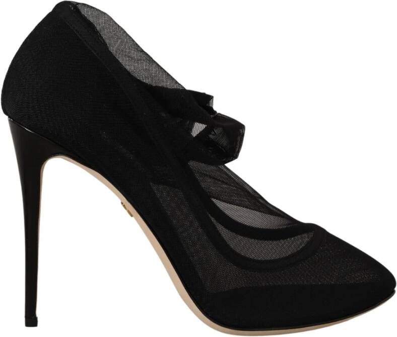 Dolce & Gabbana Elegante Zwarte Hakken Black Dames