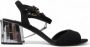 Dolce & Gabbana Enkelband sandalen met kristallen Black Dames - Thumbnail 1