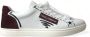 Dolce & Gabbana Exclusieve Wit Bordeaux Lage Top Sneakers White Heren - Thumbnail 2