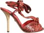 Dolce & Gabbana Exotische Leren Hoge Hak Sandalen Multicolor Dames - Thumbnail 9